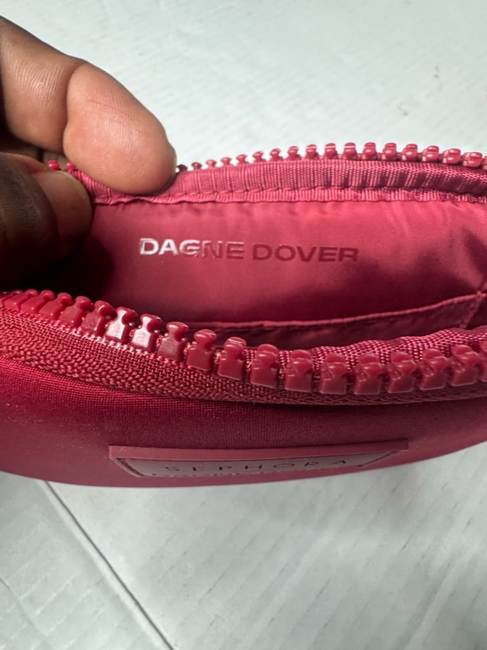 Sephora Deep Red Crossbody Pouch - Picture 7 of 10